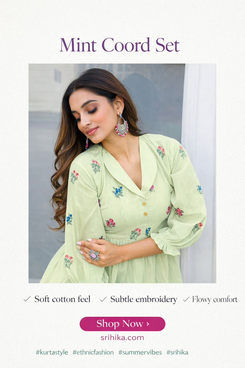 Mint Bloom Coord Set