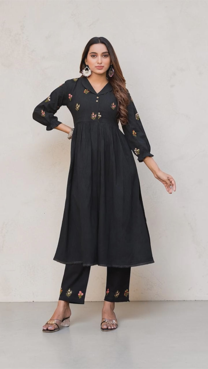 Elegant Black Coord Set